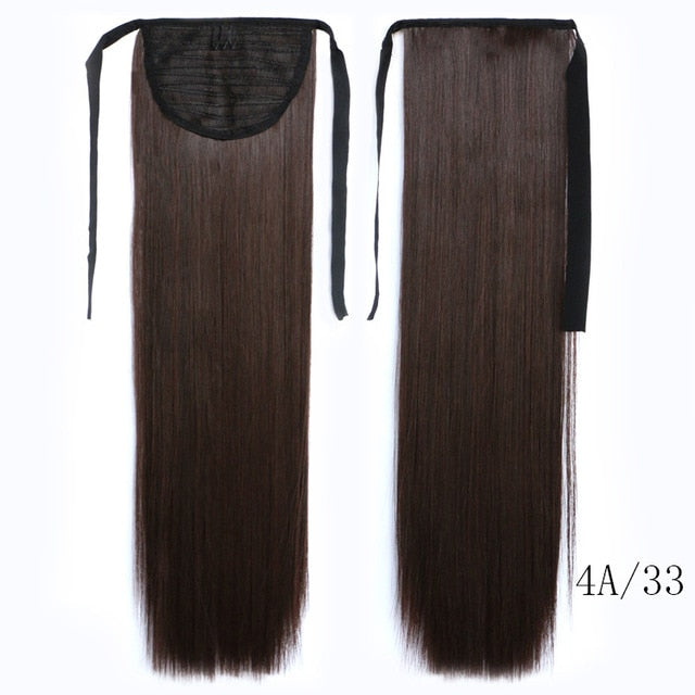 Feibin Ponytail Extensions Tie Up Ponytail Clip in Hair Extensions Hairpiece Binding Pony Tail Extension for Girl Lady Woman
