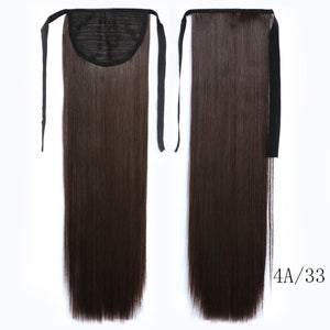 Feibin Ponytail Extensions Tie Up Ponytail Clip in Hair Extensions Hairpiece Binding Pony Tail Extension for Girl Lady Woman