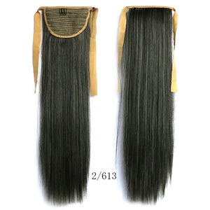 Feibin Ponytail Extensions Tie Up Ponytail Clip in Hair Extensions Hairpiece Binding Pony Tail Extension for Girl Lady Woman