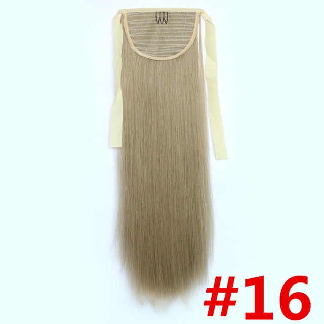Feibin Ponytail Extensions Tie Up Ponytail Clip in Hair Extensions Hairpiece Binding Pony Tail Extension for Girl Lady Woman