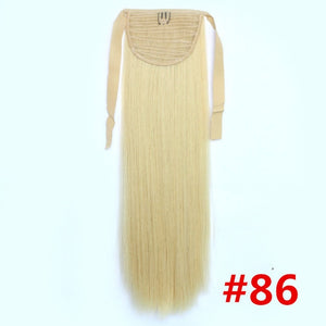 Feibin Ponytail Extensions Tie Up Ponytail Clip in Hair Extensions Hairpiece Binding Pony Tail Extension for Girl Lady Woman