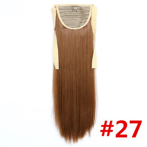 Feibin Ponytail Extensions Tie Up Ponytail Clip in Hair Extensions Hairpiece Binding Pony Tail Extension for Girl Lady Woman