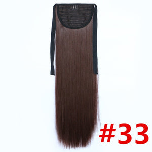 Feibin Ponytail Extensions Tie Up Ponytail Clip in Hair Extensions Hairpiece Binding Pony Tail Extension for Girl Lady Woman