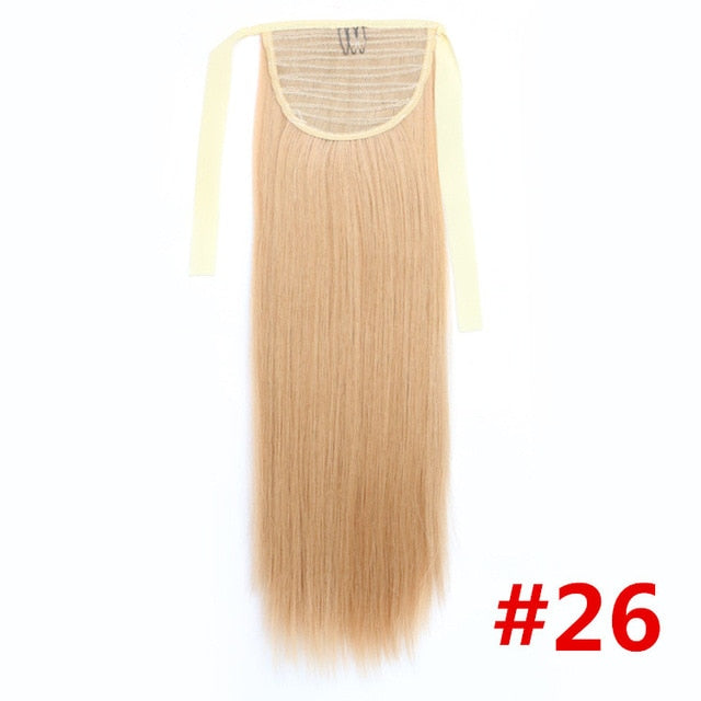 Feibin Ponytail Extensions Tie Up Ponytail Clip in Hair Extensions Hairpiece Binding Pony Tail Extension for Girl Lady Woman