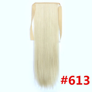Feibin Ponytail Extensions Tie Up Ponytail Clip in Hair Extensions Hairpiece Binding Pony Tail Extension for Girl Lady Woman