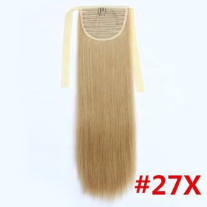 Feibin Ponytail Extensions Tie Up Ponytail Clip in Hair Extensions Hairpiece Binding Pony Tail Extension for Girl Lady Woman