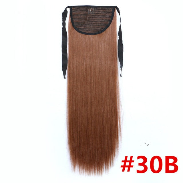 Feibin Ponytail Extensions Tie Up Ponytail Clip in Hair Extensions Hairpiece Binding Pony Tail Extension for Girl Lady Woman