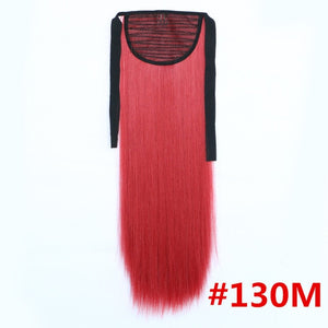 Feibin Ponytail Extensions Tie Up Ponytail Clip in Hair Extensions Hairpiece Binding Pony Tail Extension for Girl Lady Woman