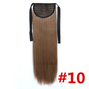 Feibin Ponytail Extensions Tie Up Ponytail Clip in Hair Extensions Hairpiece Binding Pony Tail Extension for Girl Lady Woman