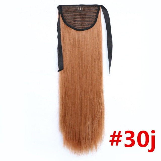 Feibin Ponytail Extensions Tie Up Ponytail Clip in Hair Extensions Hairpiece Binding Pony Tail Extension for Girl Lady Woman