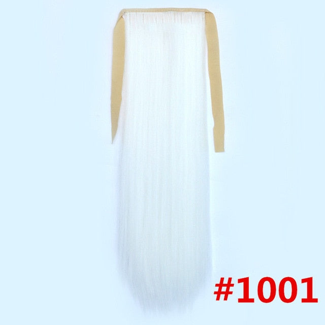 Feibin Ponytail Extensions Tie Up Ponytail Clip in Hair Extensions Hairpiece Binding Pony Tail Extension for Girl Lady Woman