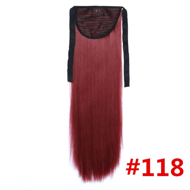 Feibin Ponytail Extensions Tie Up Ponytail Clip in Hair Extensions Hairpiece Binding Pony Tail Extension for Girl Lady Woman