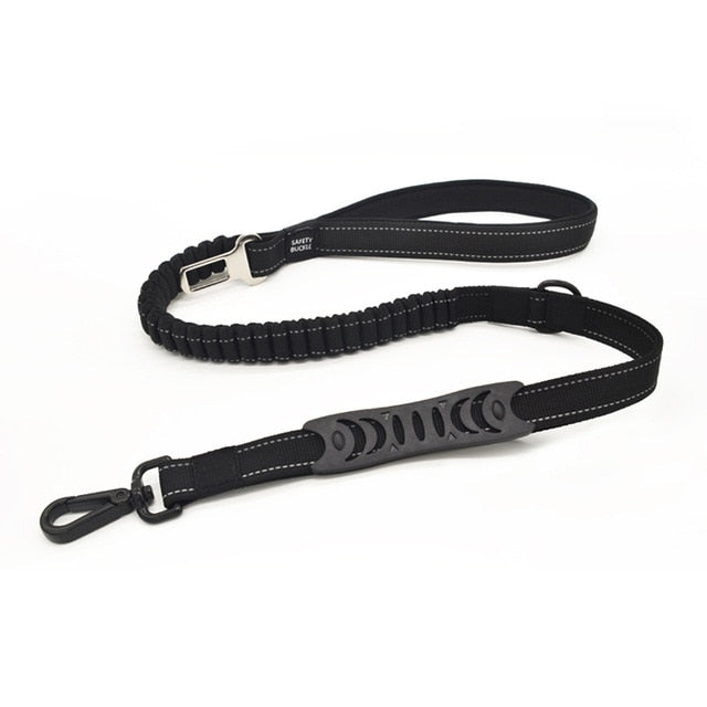 High quality pet supplies dog multi-function elastic traction rope dogleash car seat belt cushioning retractable reflectivenylon