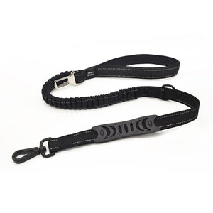 High quality pet supplies dog multi-function elastic traction rope dogleash car seat belt cushioning retractable reflectivenylon