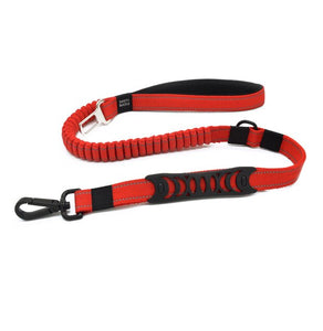 High quality pet supplies dog multi-function elastic traction rope dogleash car seat belt cushioning retractable reflectivenylon