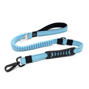 High quality pet supplies dog multi-function elastic traction rope dogleash car seat belt cushioning retractable reflectivenylon