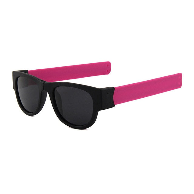 Fancy Slap Wristband Men Polarized Wrist Sunglasses Folding for Women Roll Bracelet 2019 Trend Slapsee Foldable Sun Glasses