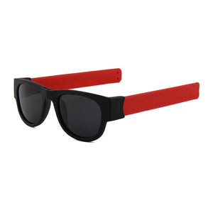 Fancy Slap Wristband Men Polarized Wrist Sunglasses Folding for Women Roll Bracelet 2019 Trend Slapsee Foldable Sun Glasses