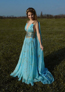 Mother of Dragons Game of Thrones Daenerys Targaryen Lady Fancy Dress Up Costume