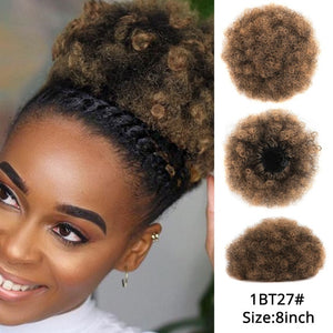 Leeons Claw Clip Ponytail Hair Extensions Drawstring Natural Hair Ponytail Pony Tail Puff Hair Synthetic Kinky Straight Ponytail