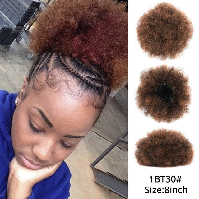 Leeons Claw Clip Ponytail Hair Extensions Drawstring Natural Hair Ponytail Pony Tail Puff Hair Synthetic Kinky Straight Ponytail