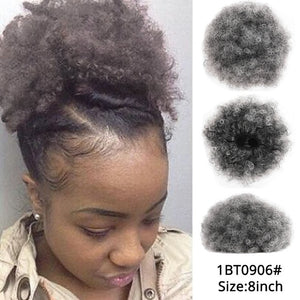 Leeons Claw Clip Ponytail Hair Extensions Drawstring Natural Hair Ponytail Pony Tail Puff Hair Synthetic Kinky Straight Ponytail