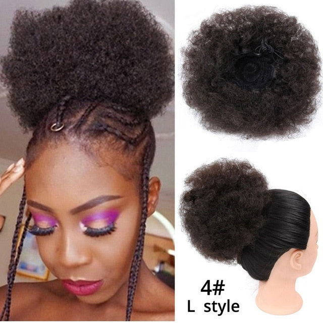 Leeons Claw Clip Ponytail Hair Extensions Drawstring Natural Hair Ponytail Pony Tail Puff Hair Synthetic Kinky Straight Ponytail