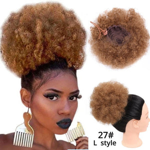 Leeons Claw Clip Ponytail Hair Extensions Drawstring Natural Hair Ponytail Pony Tail Puff Hair Synthetic Kinky Straight Ponytail