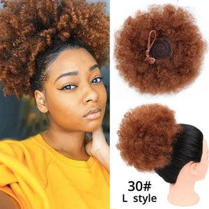 Leeons Claw Clip Ponytail Hair Extensions Drawstring Natural Hair Ponytail Pony Tail Puff Hair Synthetic Kinky Straight Ponytail