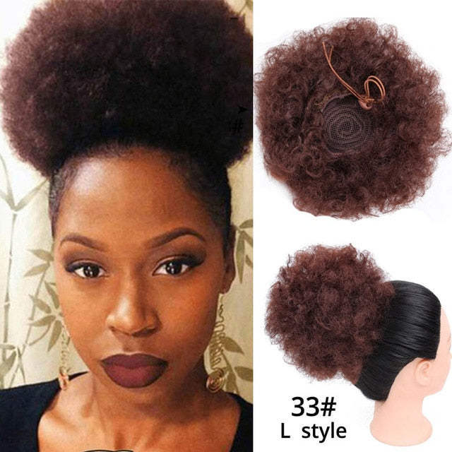 Leeons Claw Clip Ponytail Hair Extensions Drawstring Natural Hair Ponytail Pony Tail Puff Hair Synthetic Kinky Straight Ponytail