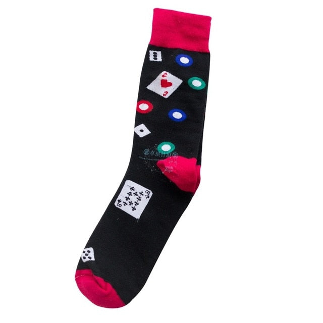 PEONFLY keith haring Fancy Character Smiley Face Colorful Personality Funny Women Men Unisex Socks Happy Socks Cotton Cozy Socks