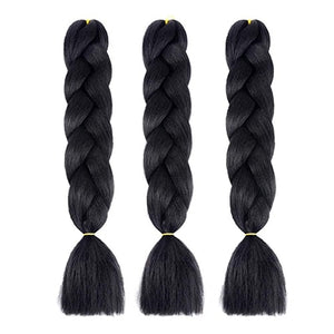 CHARMING 24 Inch Braiding Hair Extensions Jumbo Crochet Braids Synthetic Hair Style 100g/Pc Pure Blonde Pink Green Colorful