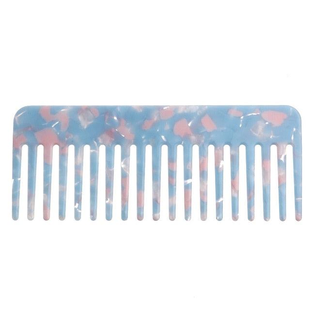 Wholesale price fashion colorful acetate high-end thick  fancy korean design hair combs for women girls