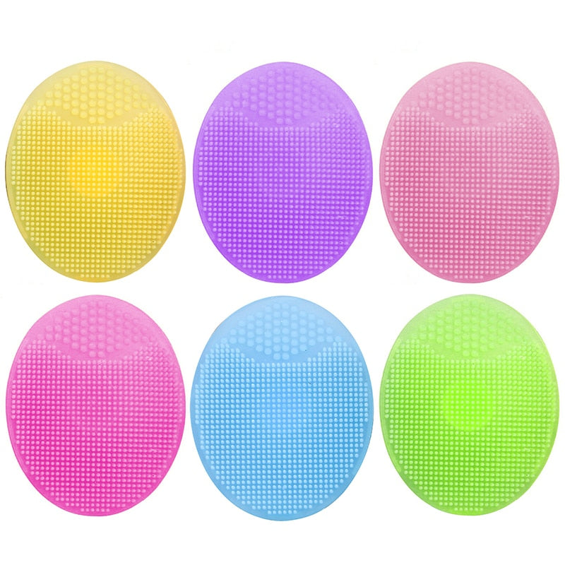 1PC Silicone Facial Brushes for Beauty Wash Facial Face Scrub Pad Blackhead Drushes Bath Facial Cleanser Face Washing TSLM1