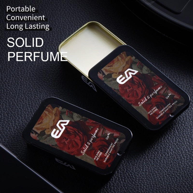 Solid Parfum Portable Fragrances Women Men Solid Perfume Portable Case Solid Balm Mild Long Lasting Aroma Deodorant Fragrance