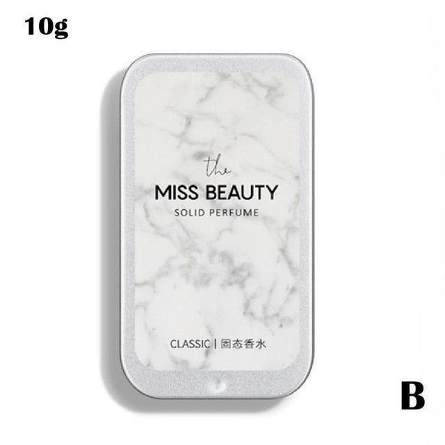 Women Men Perfume Solid Perfumes Balm Iron Box Easy To Carry Body Fragrance Alcohol-free Aroma Deodorant Scented Fragrance