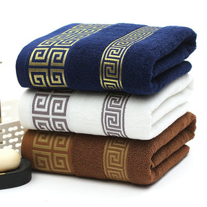 Cotton Bath Towels Beach Towel For Adults Absorbent Terry Luxury  bathroom towel sets Men Women Basic Towels 70x140cm