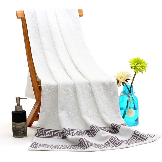 Cotton Bath Towels Beach Towel For Adults Absorbent Terry Luxury  bathroom towel sets Men Women Basic Towels 70x140cm