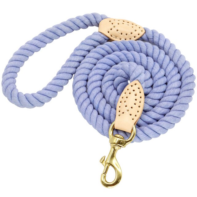 4 Colors Durable Nylon Dog Leash Pet Puppy Walking Training Dog Leash Lead Dogs Leashes Strap Belt Cotton Traction Rope 5ft Long