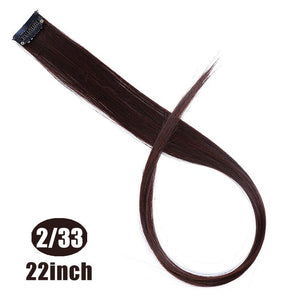 MUMUPI Long Straight color Hair Piece Hair Extensions Clip In hair extensions Highlight extensiones de cabello natural