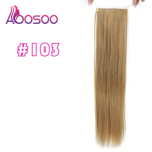 Long Silky Straight Ponytails Clip In Synthetic Pony Tail Heat Resistant Fake Hair Extension wrap round hairpiece 18-32 inch