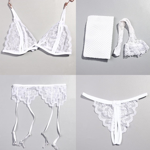 Sexy Erotic Lingerie For Women Chemise Costumes Underwear Intimates Lenceria Temptation Sex Clothes Fancy Babydoll Female Dress