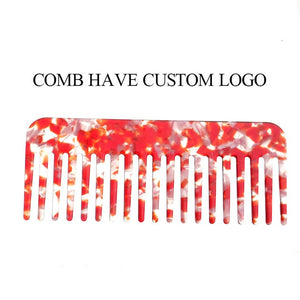 Wholesale price fashion colorful acetate high-end thick  fancy korean design hair combs for women girls