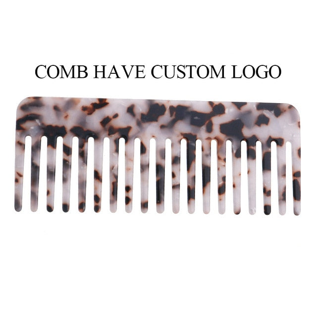 Wholesale price fashion colorful acetate high-end thick  fancy korean design hair combs for women girls