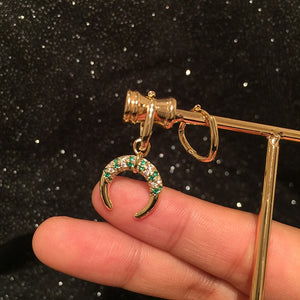 Top Quality Fancy Stamp Earrings Micro Pave CZ Crystals Cross Stripe Cirsle Earrings For Women INS Jewelry