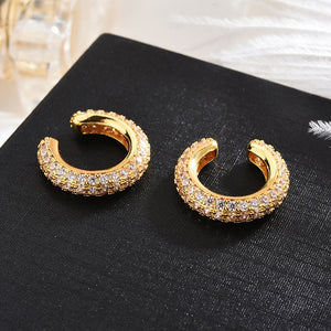 Top Quality Fancy Stamp Earrings Micro Pave CZ Crystals Cross Stripe Cirsle Earrings For Women INS Jewelry