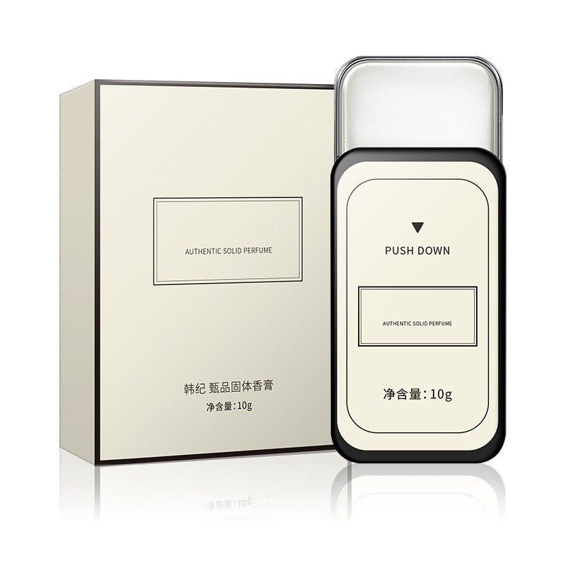 Male Perfumes Men Solid Perfume Women Balm Iron Box Easy To Carry Body Fragrance Alcohol-free Aroma Deodorant Scented Fragrance