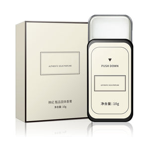 Male Perfumes Men Solid Perfume Women Balm Iron Box Easy To Carry Body Fragrance Alcohol-free Aroma Deodorant Scented Fragrance