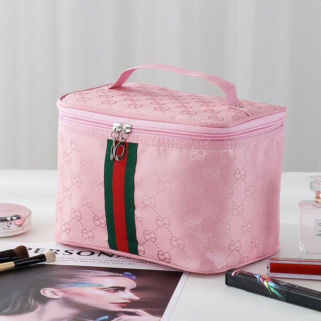 Travel MakeUp Bag Women Girl Cosmetic Bag Makeup Beauty Wash Organizer Toiletry Storage Kit Bath Case