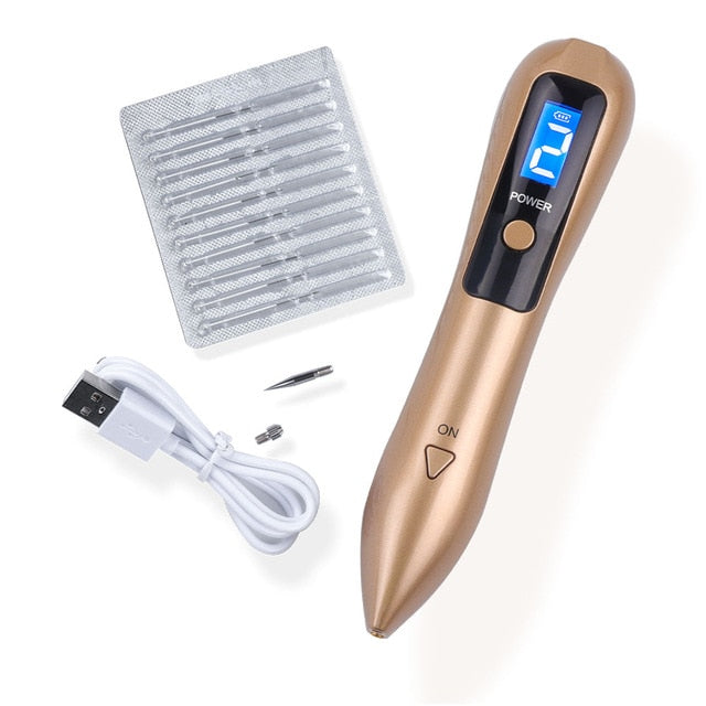Laser Spot Removal Pen Mole Removal Dark Spot Remover Point Pen Skin Wart Tag Tattoo Removal Beauty Tool LCD Skin Care